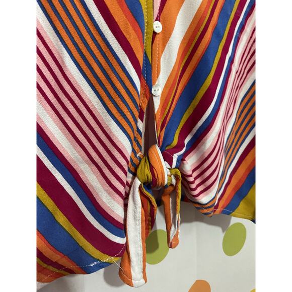 NEW Miami Striped Blouse Size Large - Picture 2 of 9
